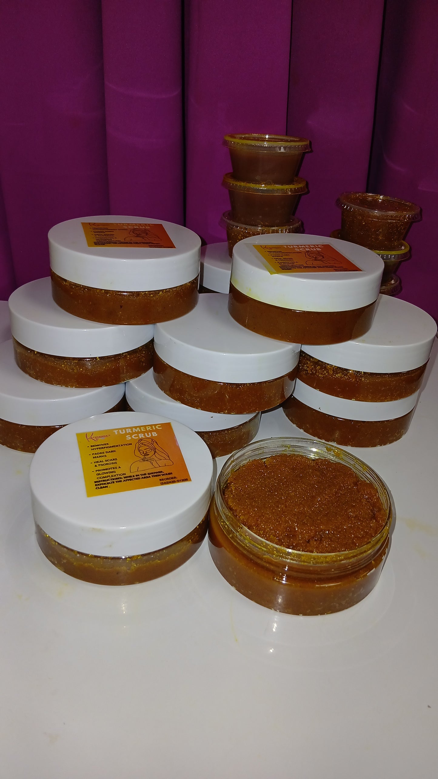 Turmeric scrub