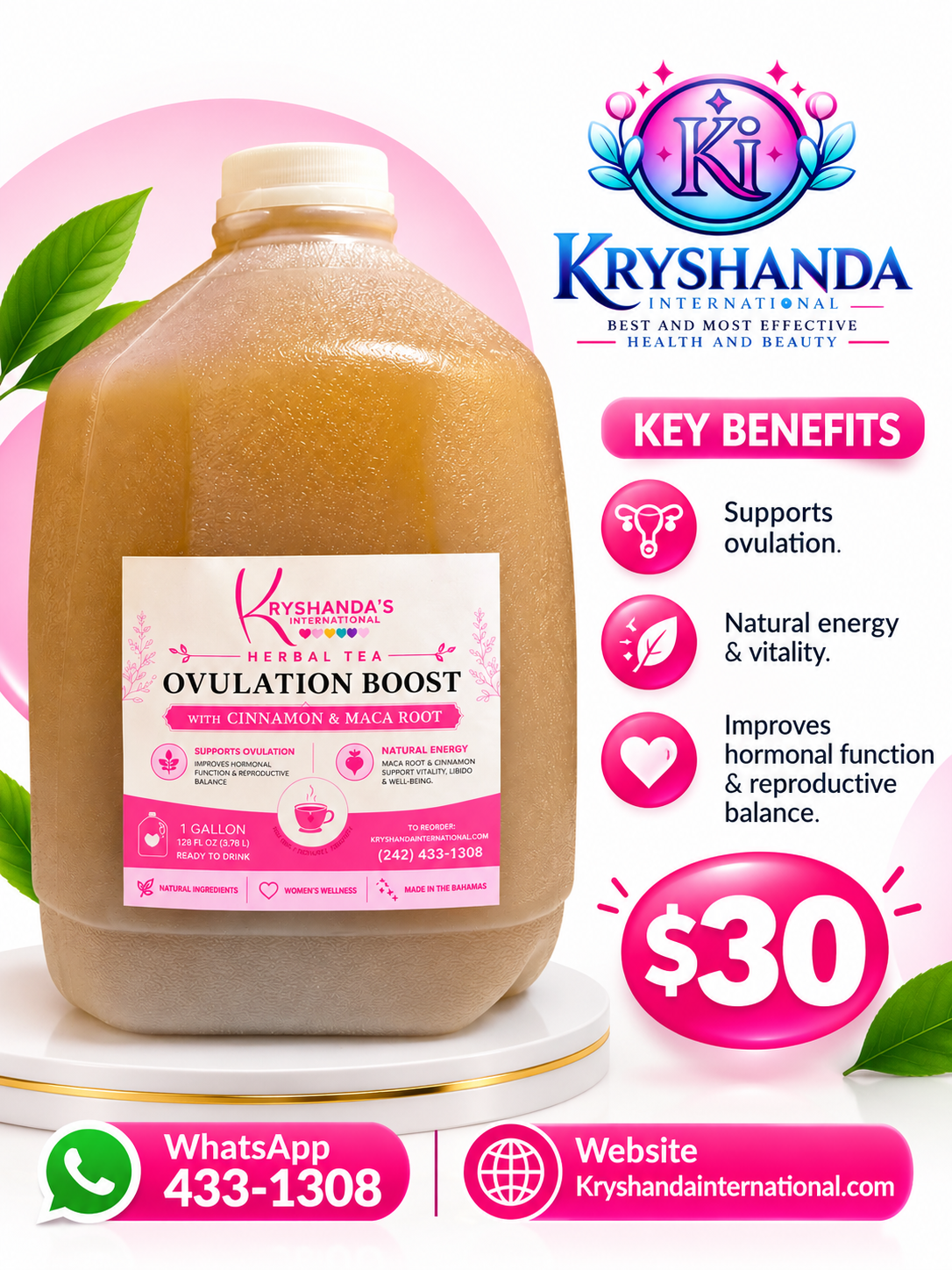 Ovulation booster gallon
