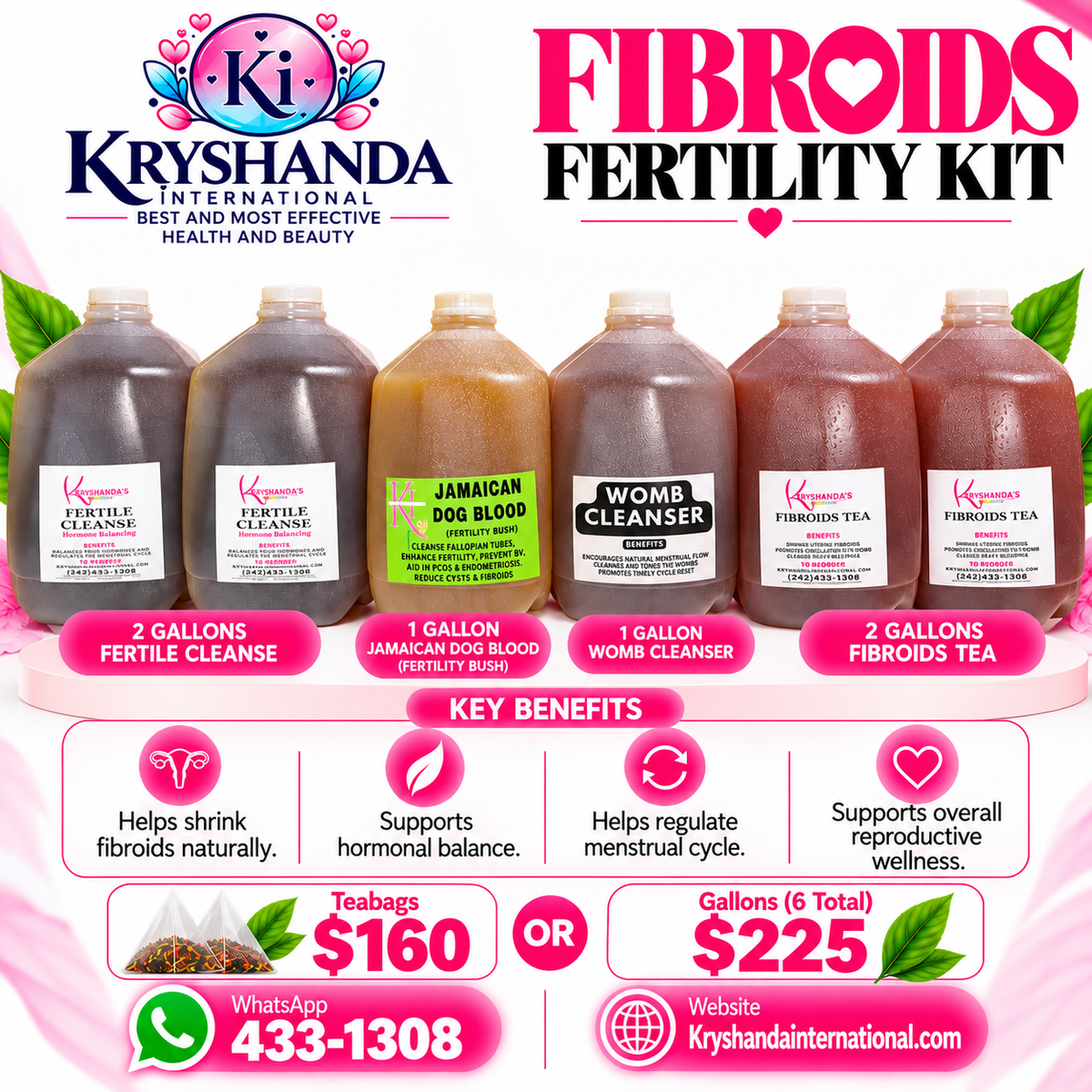 Fibroids fertility kit gallons